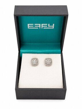 EFFY Faux Diamond stud earrings - NEW in box